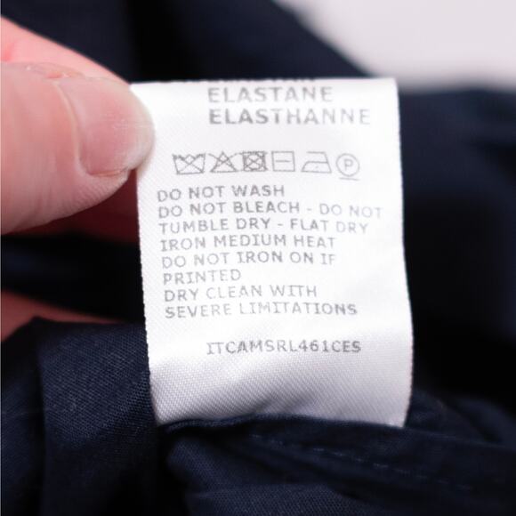 Vivetta Navy Tea Dress Floral Crochet Embroidery A-Line S SZ 8 US MSRP $1105 - Picture 7 of 7